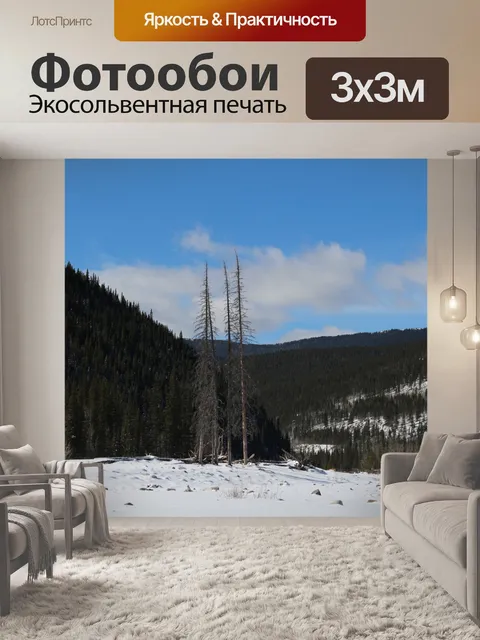 Фотообои Деревья в речной долине