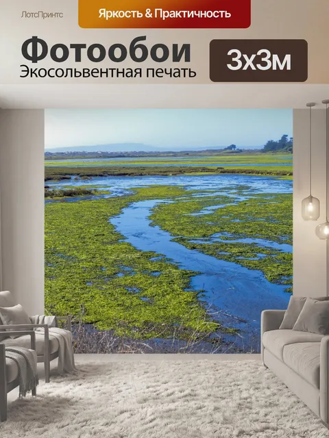 Фотообои Водно-болотные угодья в Норвегии