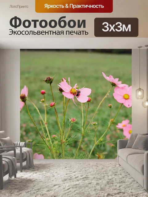 Фотообои Розовый Космос