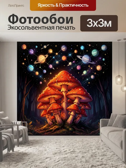 300 × 300 см · Экосольвентная печать