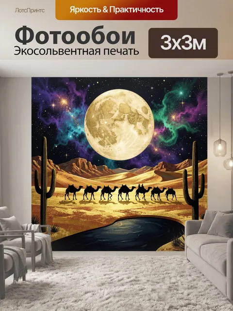 300 × 300 см · Экосольвентная печать