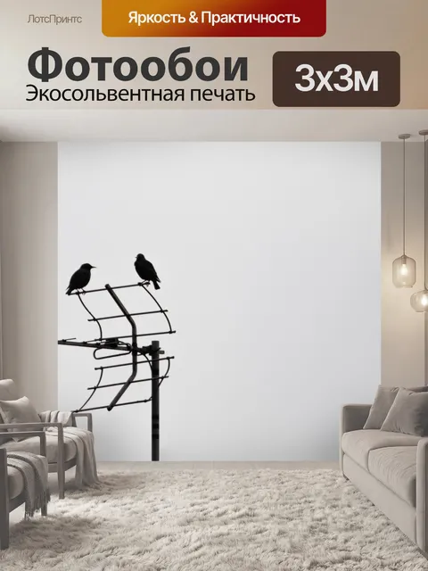 Фотообои Скворцы на антенне