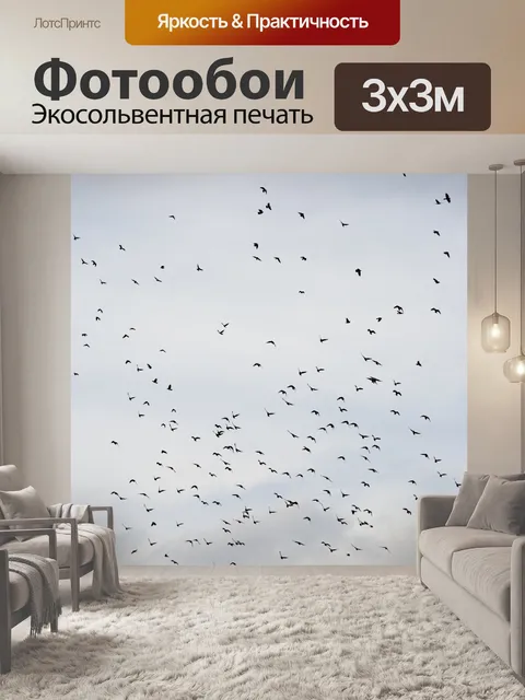 Фотообои Летающие птицы