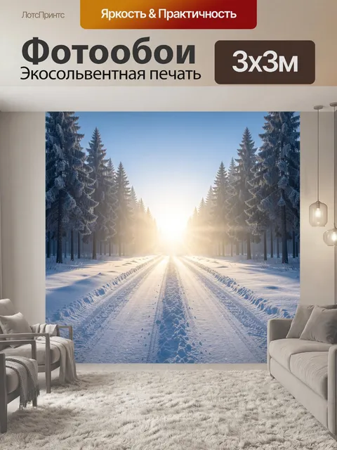 300 × 300 см · Экосольвентная печать