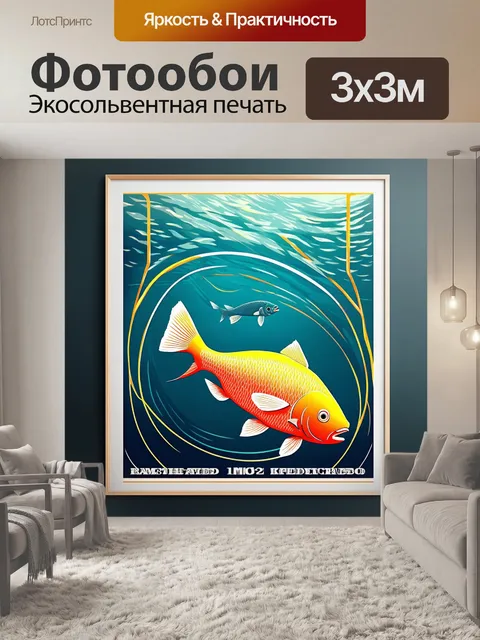 Фотообои винтажная постерная иллюстрация в стиле арт-деко