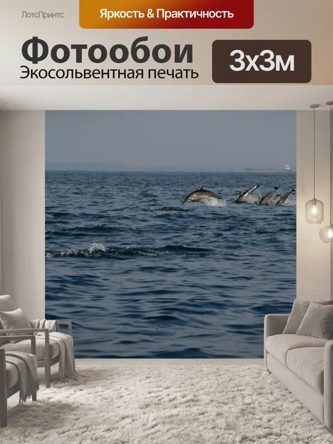 Фотообои Дельфины