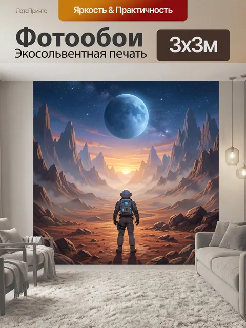 300 × 300 см · Экосольвентная печать