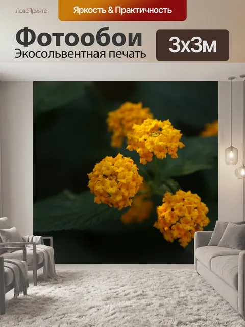 Фотообои Желтые цветы