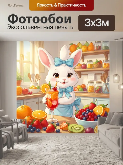 300 × 300 см · Экосольвентная печать