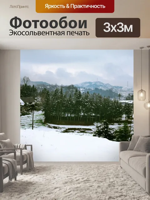 Фотообои Снег