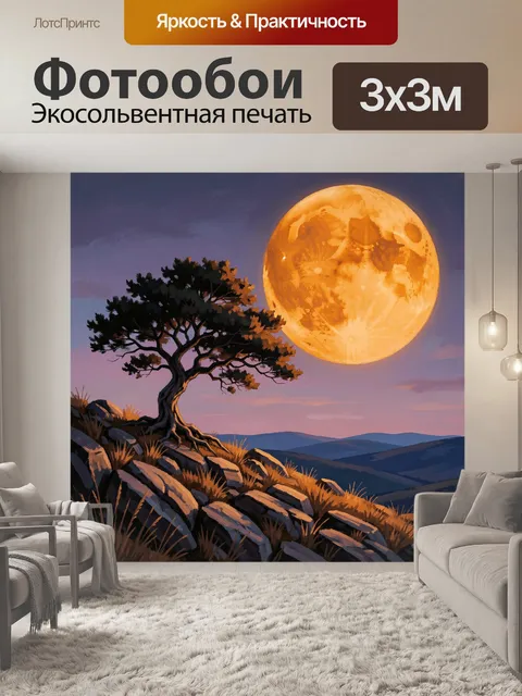 300 × 300 см · Экосольвентная печать