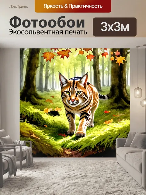 Фотообои в густых лесах северной америки