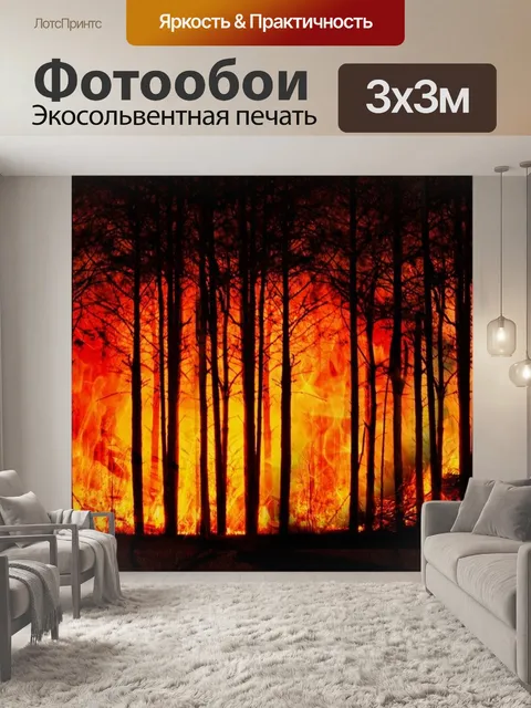 Фотообои Лесной пожар