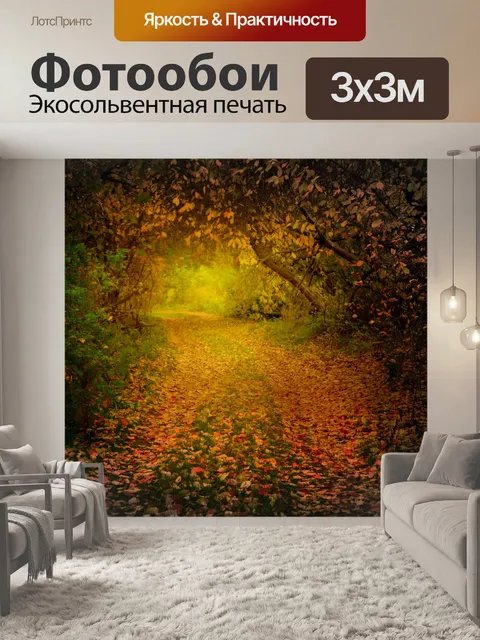 Фотообои Осенний лес