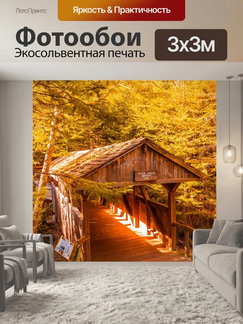 Фотообои Крытый мост