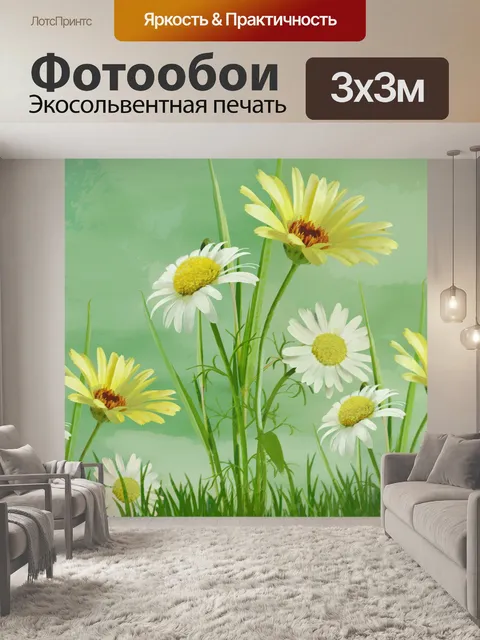 Фотообои Дэйзи Цветы Картина