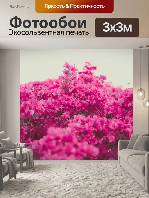 Фотообои Розовый