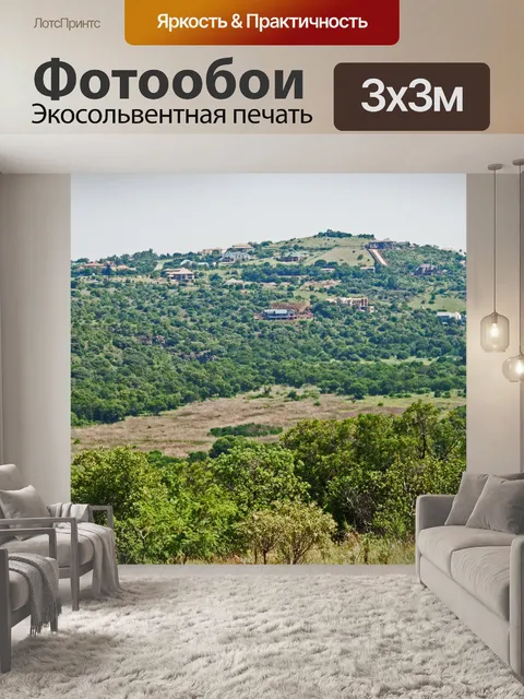 Фотообои зеленая область в bakenveld biome