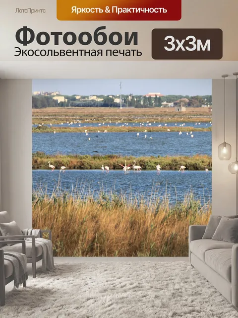Фотообои Фламинго