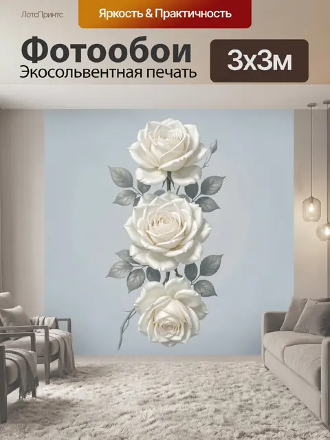 300 × 300 см · Экосольвентная печать