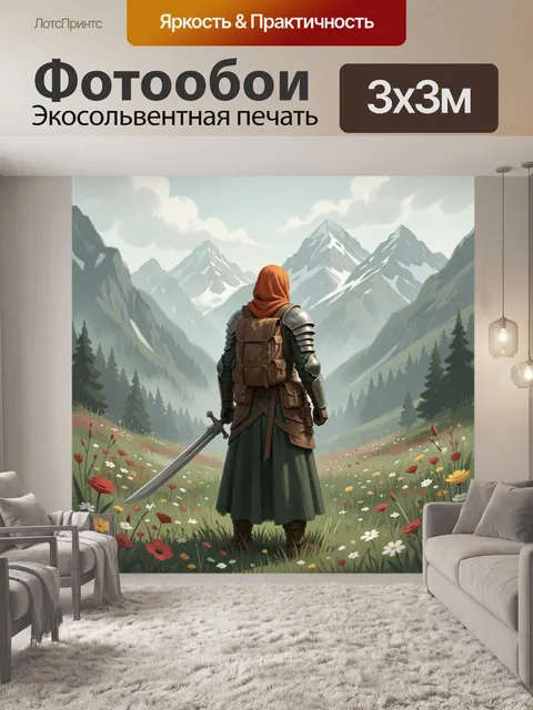 300 × 300 см · Экосольвентная печать