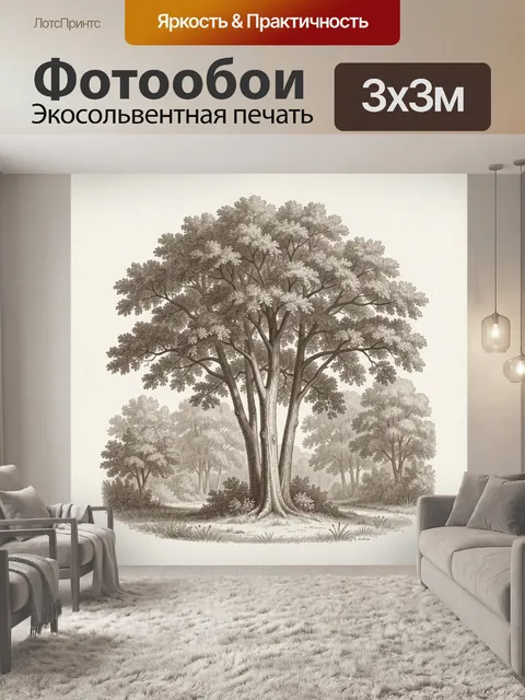 Фотообои Старинное дерево в лесу