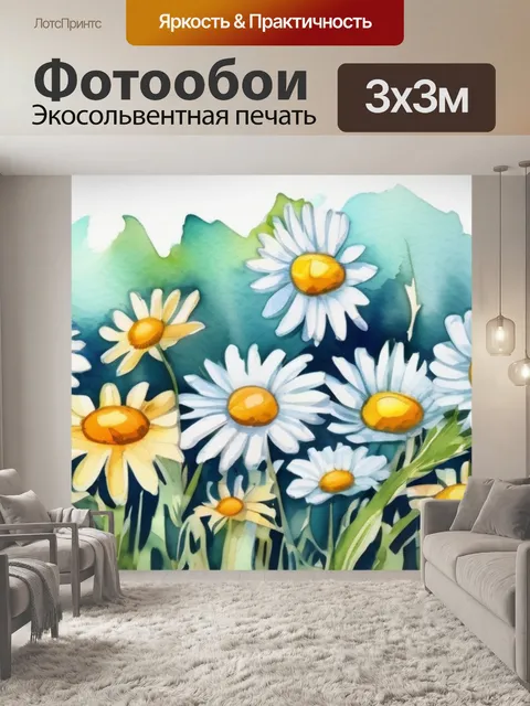Фотообои ромашки цветы