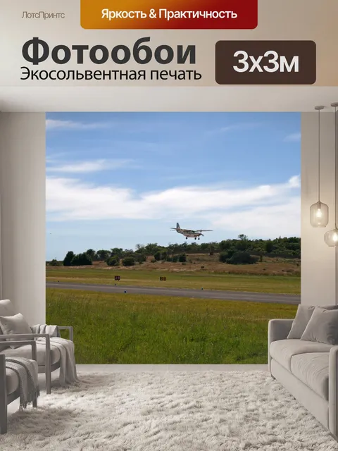 Фотообои Cessna caravan, летящий в
