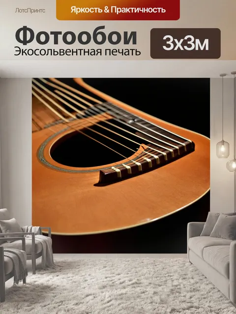 Фотообои линии, описывающие внутреннюю часть музыкального инструмента