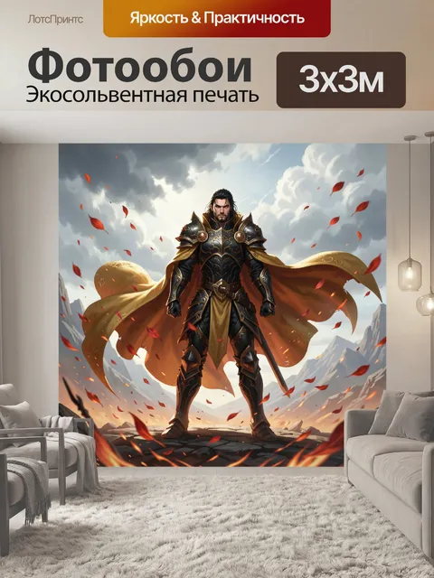 Фотообои Воин в золотом плаще