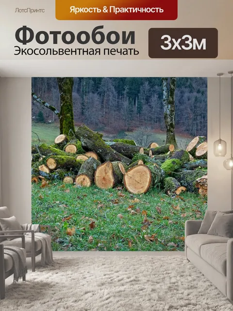 Фотообои Дрова