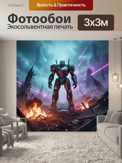 300 × 300 см · Экосольвентная печать