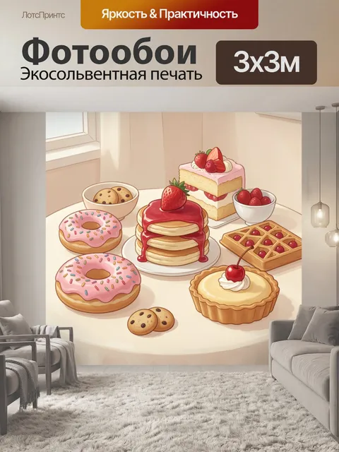 300 × 300 см · Экосольвентная печать