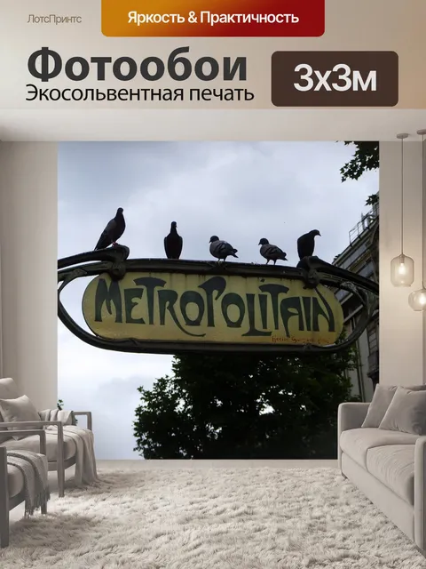 Фотообои Окунь парижских голубиных