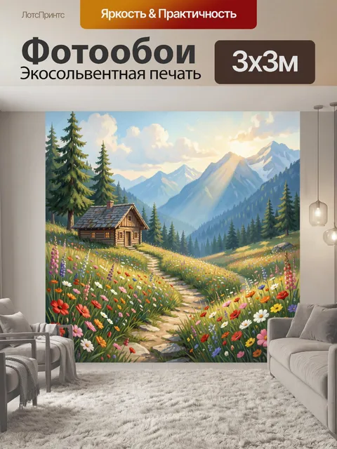 300 × 300 см · Экосольвентная печать