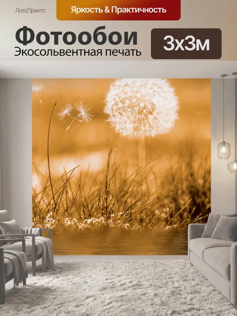 Фотообои одуванчик