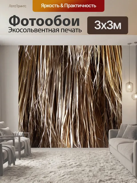 Фотообои Сухой фон листьев пальмовых листьев
