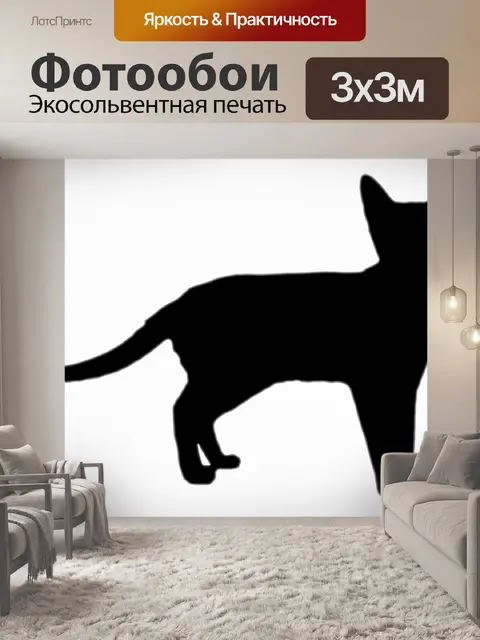 Фотообои Силуэт кошки