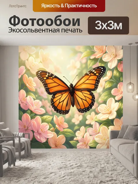 300 × 300 см · Экосольвентная печать