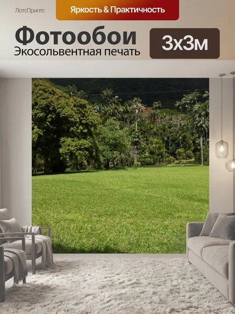 Фотообои Луг деревьев