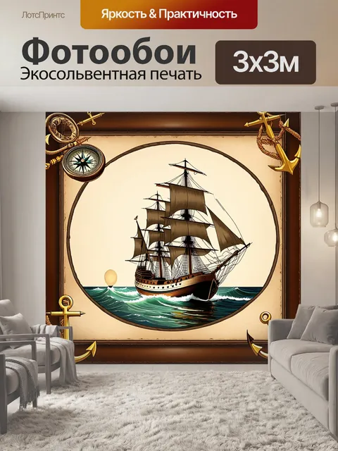 Фотообои изображение винтажной карты