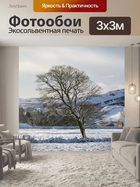 Фотообои Зимний пейзаж