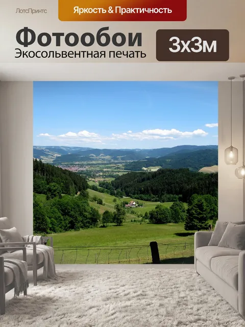 Фотообои Черный лес