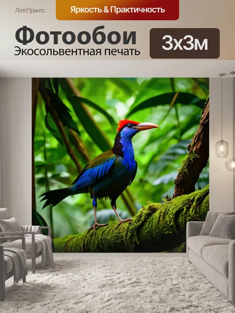 Фотообои секретный мир птиц в глубинах джунглей
