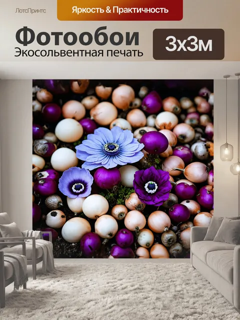 Фотообои группировка анемонов