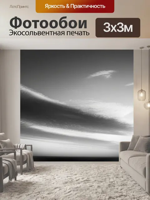Фотообои пейзаж с закатом фото чернобелый