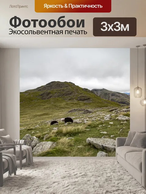 Фотообои Вид с и Scafell Pike