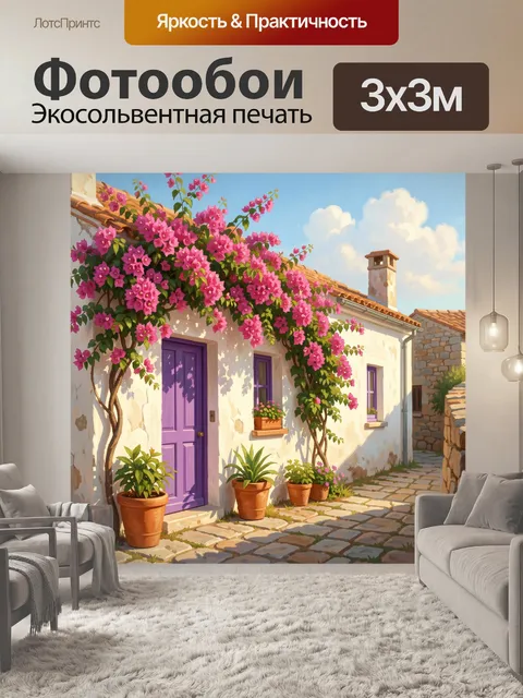 300 × 300 см · Экосольвентная печать