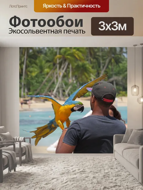 Фотообои Попугай