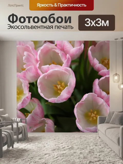 Фотообои Розовый